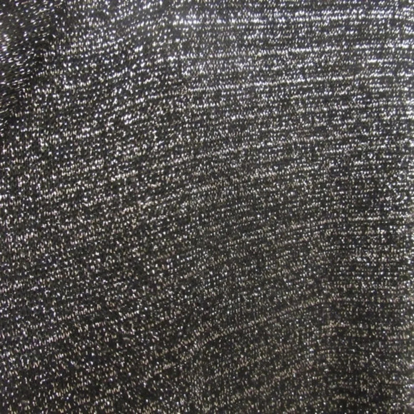 Leslie G Silver Metallic Boat Neck Sweater Size Medium EUC - Picture 2 of 3